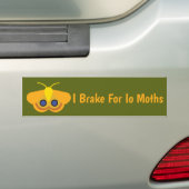 I rem voor Io Moths Bumpersticker (Op auto)