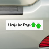I rem voor kikkers bumpersticker (Op auto)