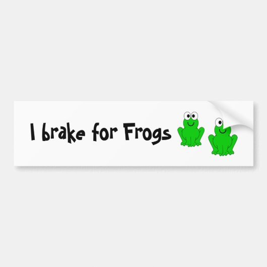I rem voor kikkers bumpersticker (Voorkant)