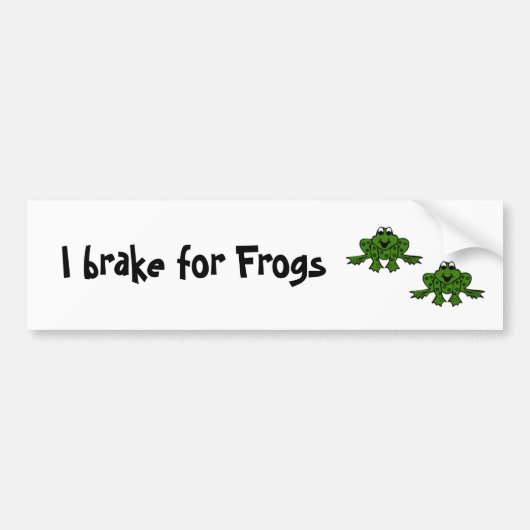 I rem voor kikkers bumpersticker (Voorkant)