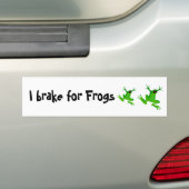 I rem voor kikkers bumpersticker (Op auto)