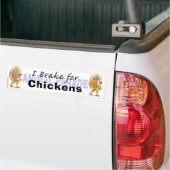 I Rem voor kippen Bumpersticker (Op Truck)