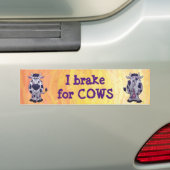 I Rem voor Koeien Bumpersticker (Op auto)
