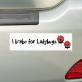 I rem voor Ladybugs Bumpersticker (Op auto)