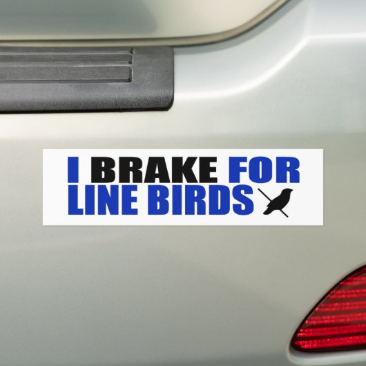 I Rem voor lijnvogels Bumpersticker (Op auto)