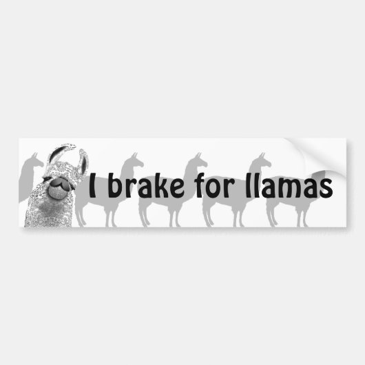 I Rem voor Llamas Bumpersticker (Voorkant)