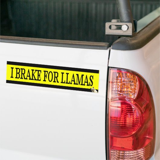 I Rem voor LLAMAS-Bumpersticker Bumpersticker (Op Truck)