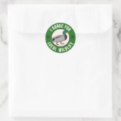 I Rem voor lokale wilde dieren Ronde Sticker (Tas)
