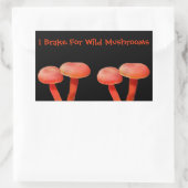 I Rem voor Natuur van paddenstoelen Rechthoekige Sticker (Tas)