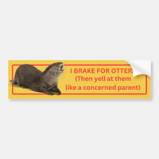 I Rem voor Otters Bumpersticker