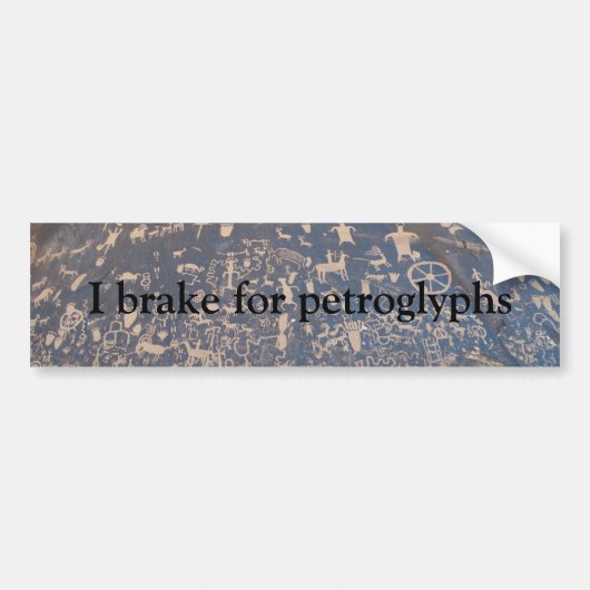 I rem voor petroglyphs bumpersticker (Voorkant)