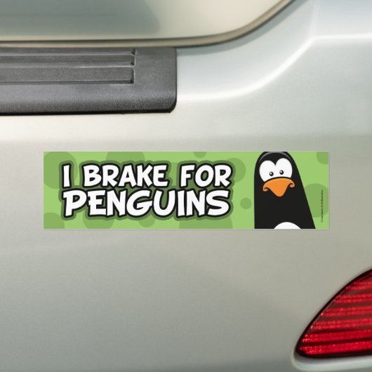I Rem voor pinguïns Bumpersticker (Op auto)