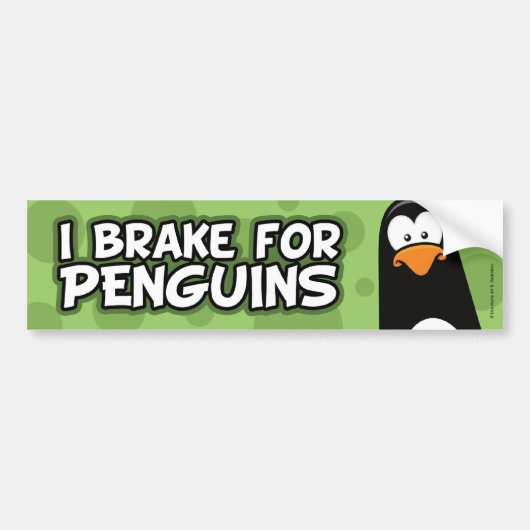 I Rem voor pinguïns Bumpersticker (Voorkant)