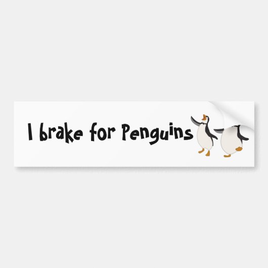I rem voor pinguïns bumpersticker (Voorkant)