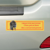 I Rem voor Raccoons Bumpersticker (Op auto)