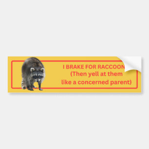 I Rem voor Raccoons Bumpersticker