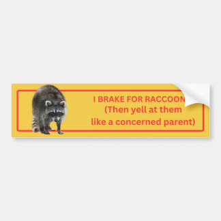 I Rem voor Raccoons Bumpersticker