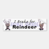 I Rem voor rendier Bumpersticker (Voorkant)