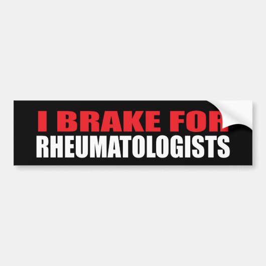 I Rem voor reumatologen Bumpersticker (Voorkant)