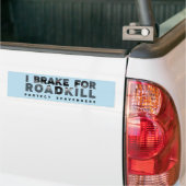 I Rem voor Roadkill (douaneachtergrond) Bumpersticker (Op Truck)
