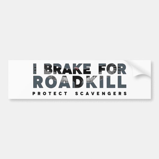 I Rem voor Roadkill (Lichte achtergrond) Bumpersticker (Voorkant)