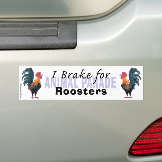 I Rem voor Roosters Bumpersticker (Op auto)