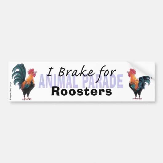 I Rem voor Roosters Bumpersticker (Voorkant)