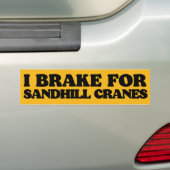 I Rem voor Sandhill-kranen Bumpersticker (Op auto)