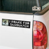 I Rem voor sasquatch Bumpersticker (Op Truck)