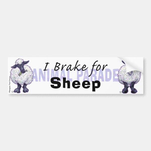 I Rem voor schapen Bumpersticker (Voorkant)