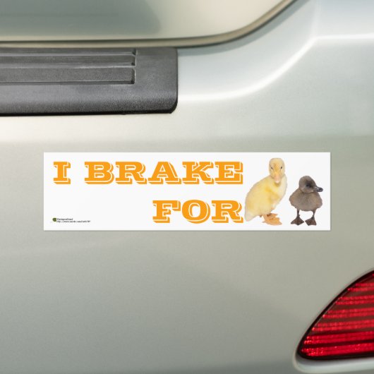 I Rem voor Schattige schijfjes Foto gepersonalisee Bumpersticker (Op auto)