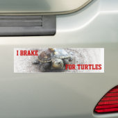 I Rem voor schildpadden Bumpersticker (Op auto)