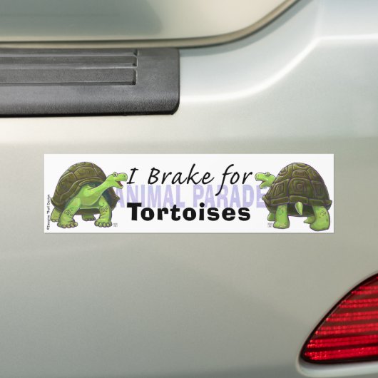 I Rem voor schildpadden Bumpersticker (Op auto)