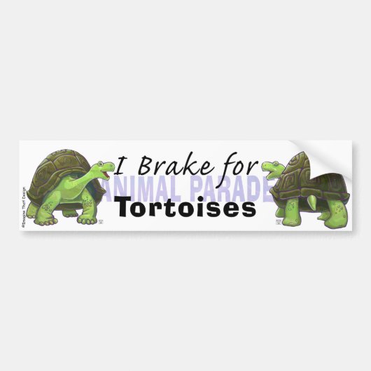 I Rem voor schildpadden Bumpersticker (Voorkant)