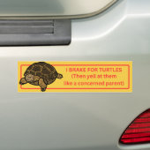 I Rem voor schildpadden Bumpersticker (Op auto)