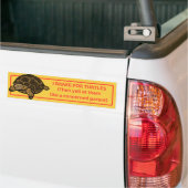 I Rem voor schildpadden Bumpersticker (Op Truck)