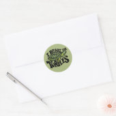 I Rem voor schildpadden Ronde Sticker (Envelop)