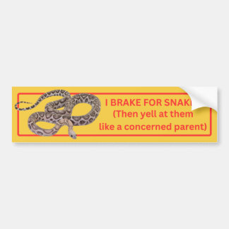 I Rem voor slangen Bumpersticker