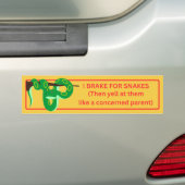 I Rem voor slangen Bumpersticker (Op auto)