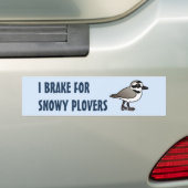 I Rem voor Snowy Plovers Bumpersticker (Op auto)