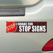 I rem voor stopborden bumpersticker (Op auto)