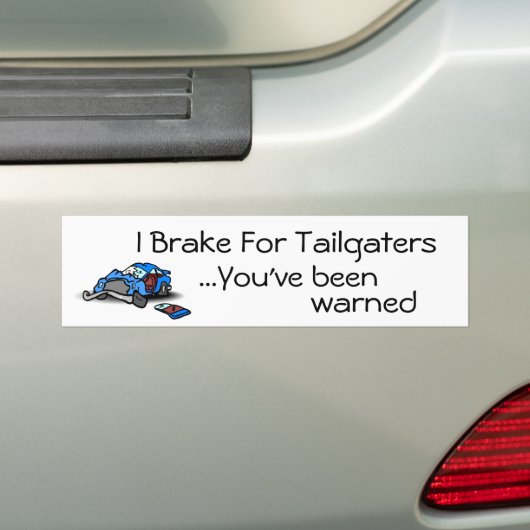 I Rem voor Tailgaters Bumpersticker (Op auto)