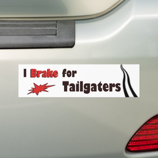 I Rem voor Tailgaters Bumpersticker (Op auto)
