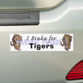 I Rem voor tijger Bumpersticker (Op auto)