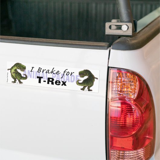 I Rem voor TRex Bumpersticker (Op Truck)