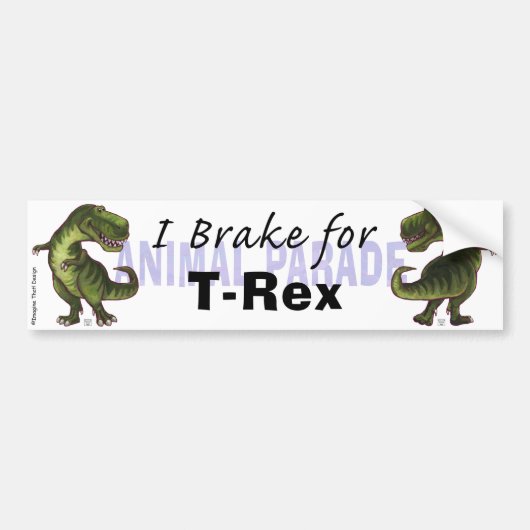 I Rem voor TRex Bumpersticker (Voorkant)