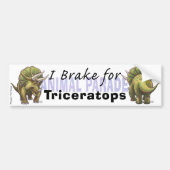 I Rem voor Triceratops Bumpersticker (Voorkant)
