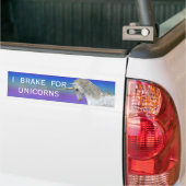 I Rem voor Unicorns Bumpersticker (Op Truck)