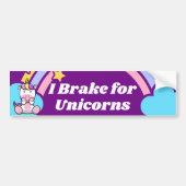 I Rem voor Unicorns Bumpersticker (Voorkant)