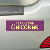 I rem voor Unicorns-Bumpersticker Bumpersticker (Op auto)